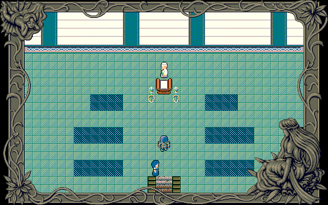 Free Will: Knight of Argent (PC-98) screenshot: Looks like a church...