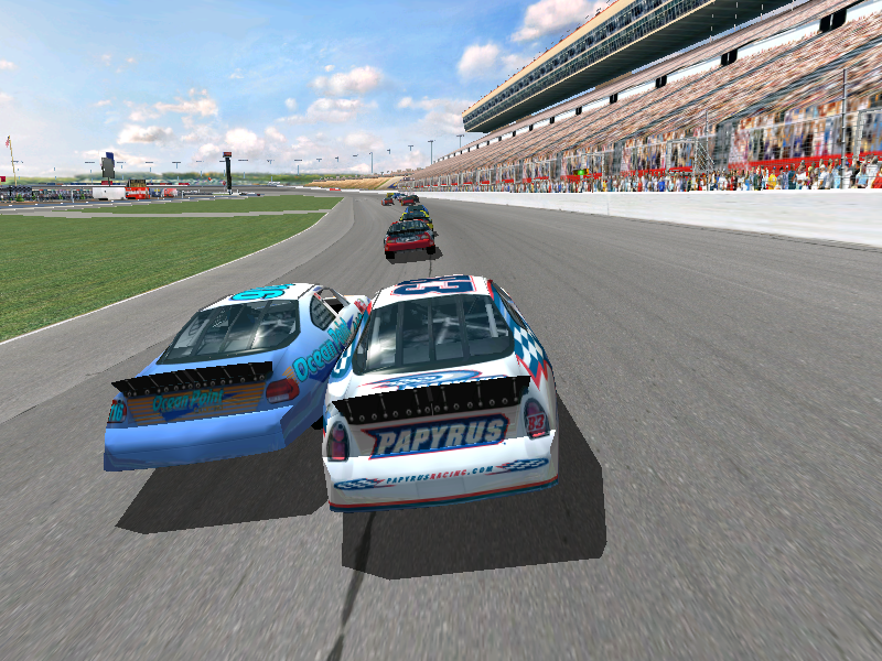 NASCAR Racing 2002 Season (Windows) screenshot: Chase view.