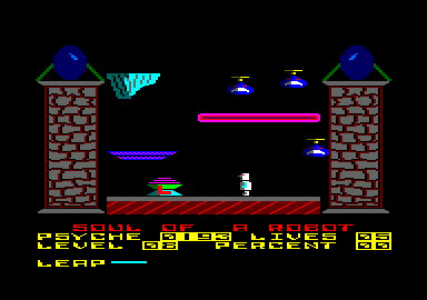 Soul of a Robot (Amstrad CPC) screenshot: Exploring