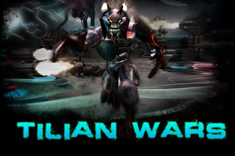 Tilian Wars (iPhone) screenshot: Tilian Wars title screen.