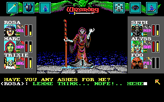 Screenshot of Wizardry: Bane of the Cosmic Forge (DOS, 1990