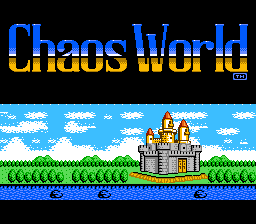 Chaos World (NES) screenshot: Title screen