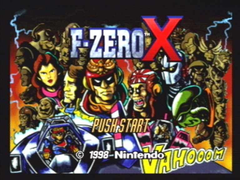 F-Zero X (Nintendo 64) screenshot: The intro screen.