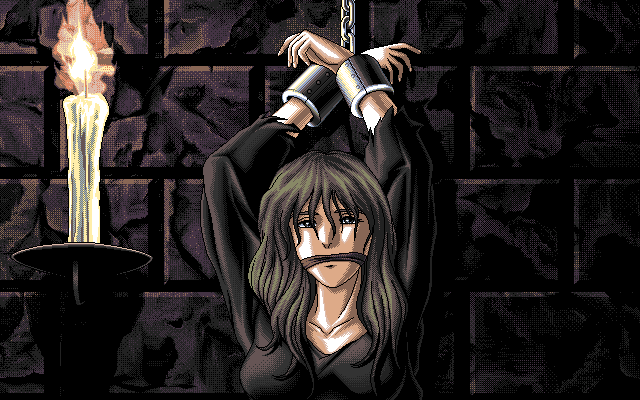 Necronomicon (PC-98) screenshot: What can you expect from a game that begins with such a scene?..