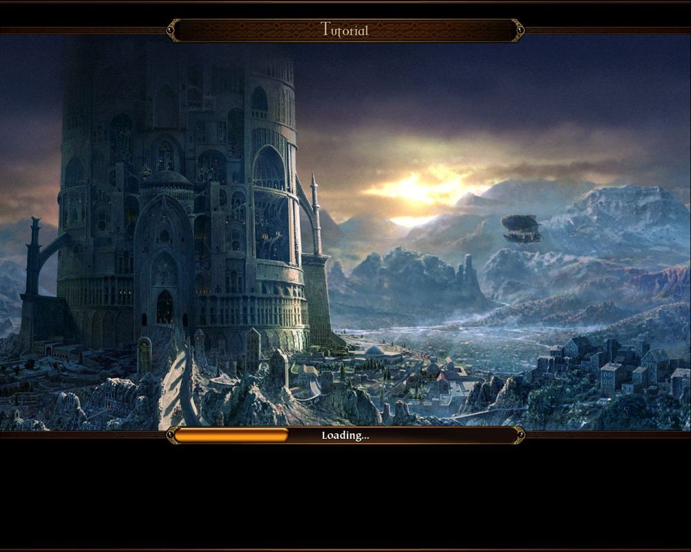 Armies of Exigo (Windows) screenshot: Loading screen for the tutorial