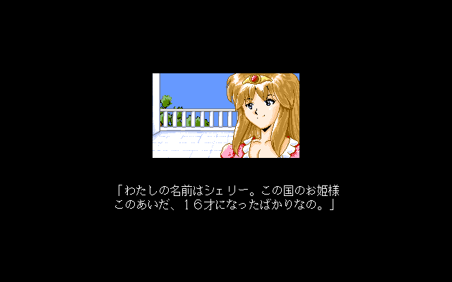 Princess Confusion (PC-98) screenshot: Get ready, princess!