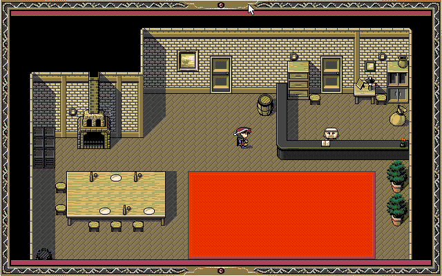 Romance wa Tsurugi no Kagayaki: Last Crusader (PC-98) screenshot: Staying in an inn