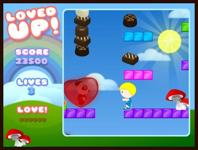 Loved Up! (Browser) screenshot: ...and that trapped him.