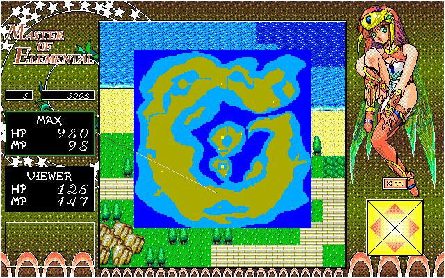 Shiritsu Tantei Max 2: Master of Elemental (PC-98) screenshot: Overview map