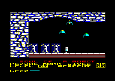 Soul of a Robot (Amstrad CPC) screenshot: Starting location