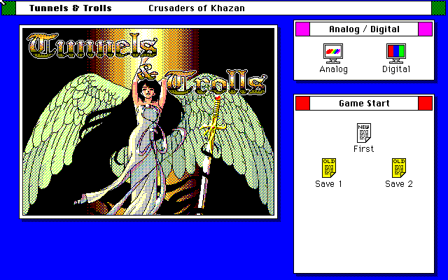 Tunnels & Trolls: Crusaders of Khazan (PC-98) screenshot: Title screen