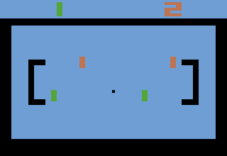 Video Olympics (Atari 2600) screenshot: Hockey pong