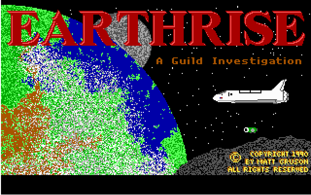 Earthrise (DOS) screenshot: Earthrise title