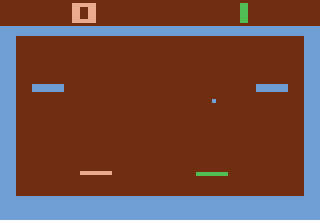 Video Olympics (Atari 2600) screenshot: Basketball pong