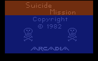 Suicide Mission (Atari 2600) screenshot: Title screen