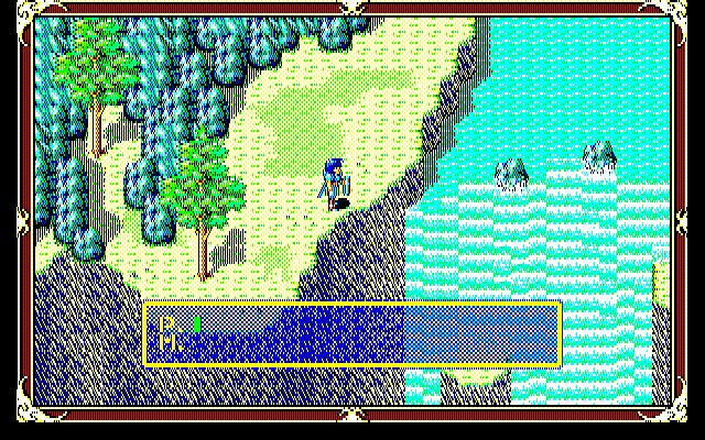Xak: The Art of Visual Stage (PC-98) screenshot: Waterfall