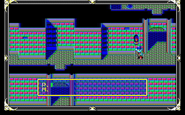 Xak: The Art of Visual Stage (PC-98) screenshot: Sinister, monster-infested castle