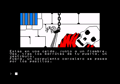 Jabato (Amstrad CPC) screenshot: Starting part 1.