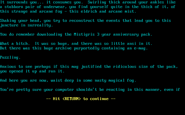 Kithe #14 (DOS) screenshot: Introduction