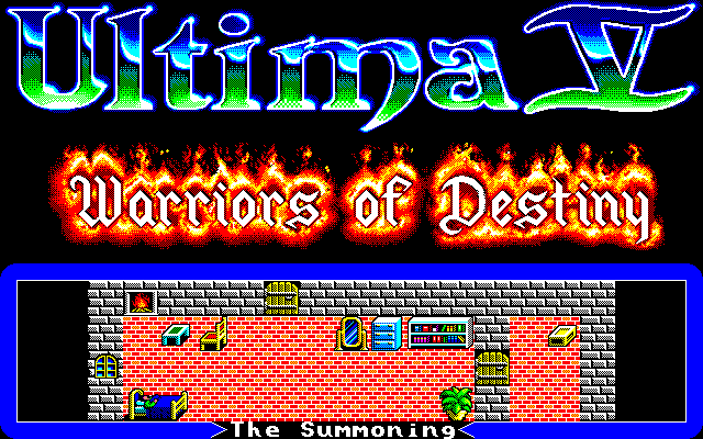 Ultima V: Warriors of Destiny (PC-98) screenshot: Title screen