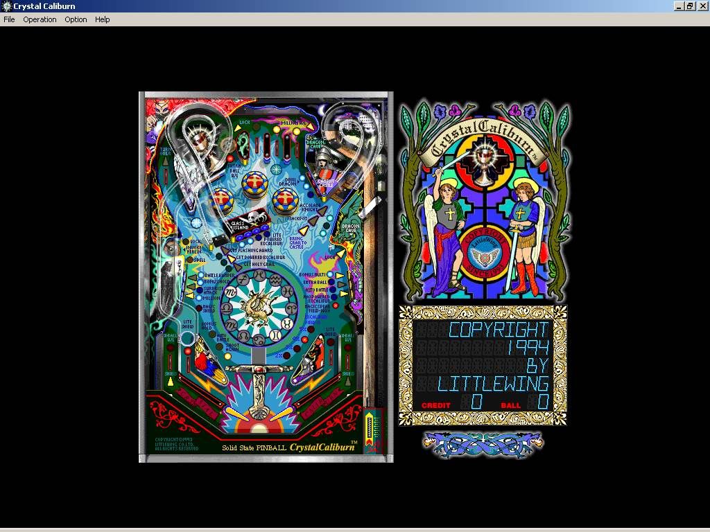 Crystal Caliburn (Windows 3.x) screenshot: The gaming table