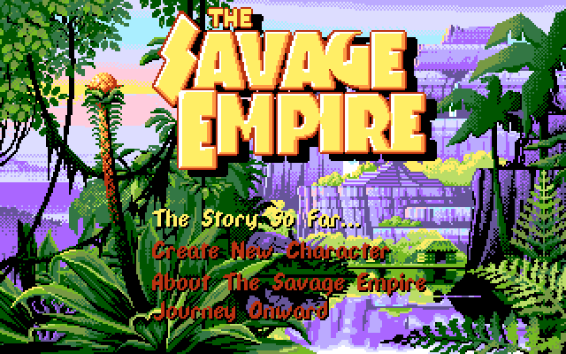 Worlds of Ultima: The Savage Empire (PC-98) screenshot: ...Savage Empire...