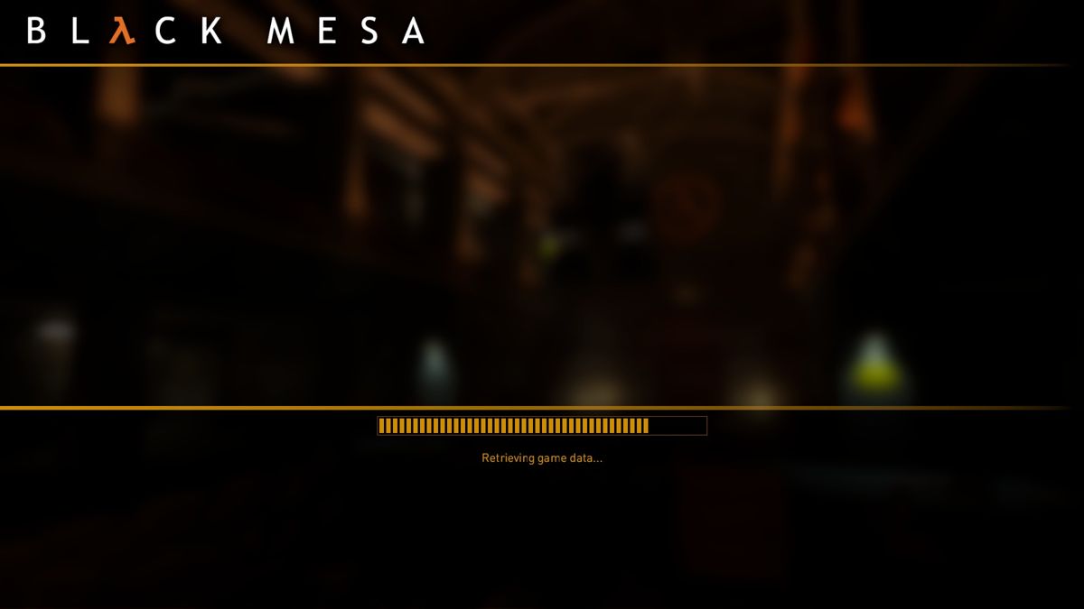 Black Mesa (Windows) screenshot: Loading screen.