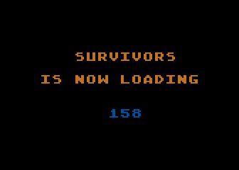 The Survivors (Atari 8-bit) screenshot: Loading screen