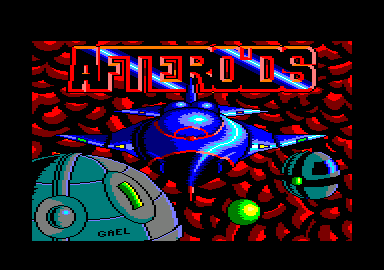 Afteroids (Amstrad CPC) screenshot: Loading screen
