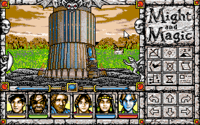 Screenshot of Might and Magic: Darkside of Xeen (PC-98, 1993) - MobyGames