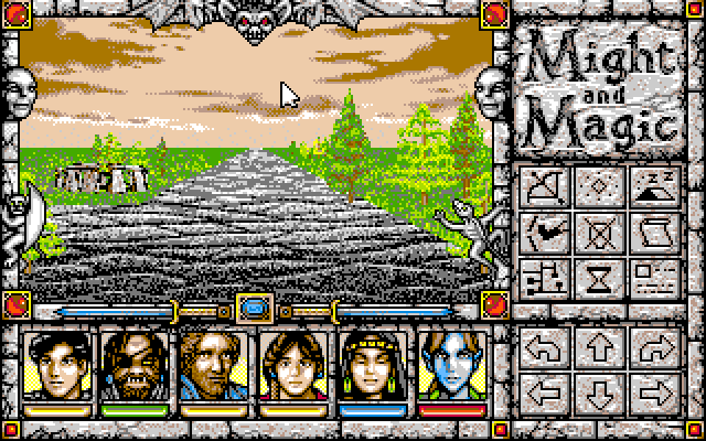 Screenshot of Might and Magic: Darkside of Xeen (PC-98, 1993 Screenshot of Might and Magic: Darkside of Xeen (PC-98, 1993
