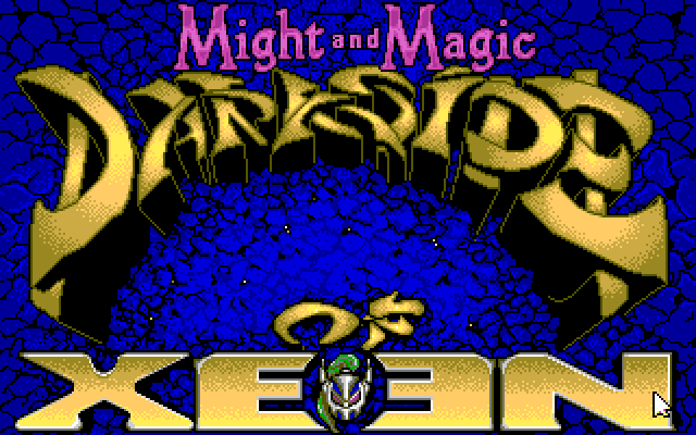 Might and Magic: Darkside of Xeen (PC-98) screenshot: Title screen B