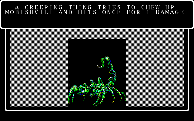Wizardry V: Heart of the Maelstrom (PC-98) screenshot: Hey, that's not nice! :)