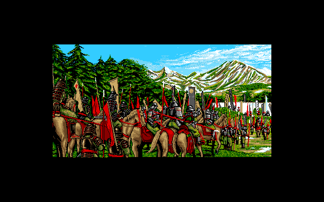 Zan III: Ten'un Ware ni Ari (PC-98) screenshot: Preparing to war...
