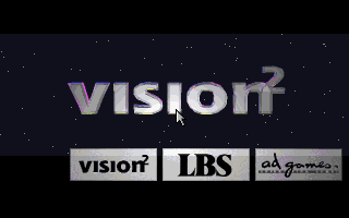 Vision² (DOS) screenshot: Title screen