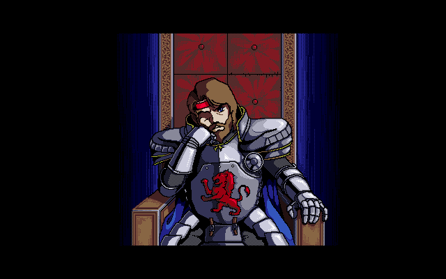Hiōden (PC-98) screenshot: Groovy armor :)
