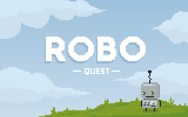 Robo Quest (Windows) screenshot: Title screen