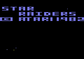 Star Raiders (Atari 2600) screenshot: Title screen
