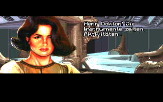 Vision² (DOS) screenshot: We are woken up from hibernation