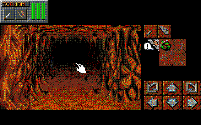 Dungeon Master II: Skullkeep (PC-98) screenshot: Getting started