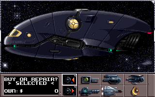 Whale's Voyage (DOS) screenshot: Equip Ship