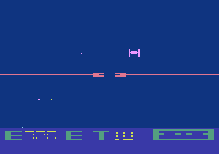 Star Raiders (Atari 2600) screenshot: Lookout, you're under attack!