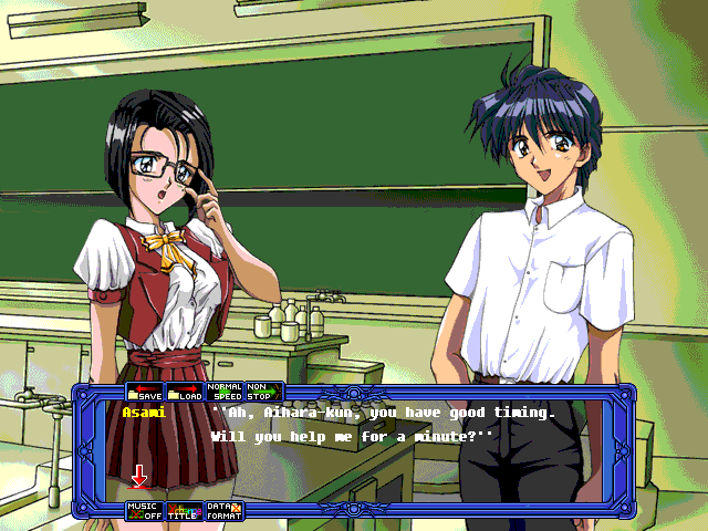 X-Change (Windows) screenshot: Your friend in the Chemistry Club - there are only two members however.