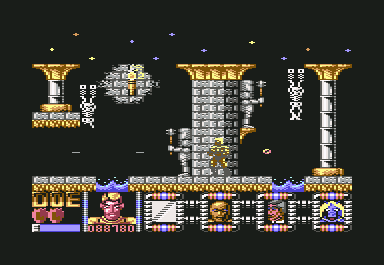 Defenders of the Earth (Commodore 64) screenshot: He is out of here path cleared