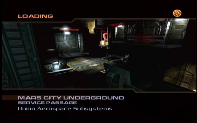 Doom³ (Xbox) screenshot: One of the level loading screens