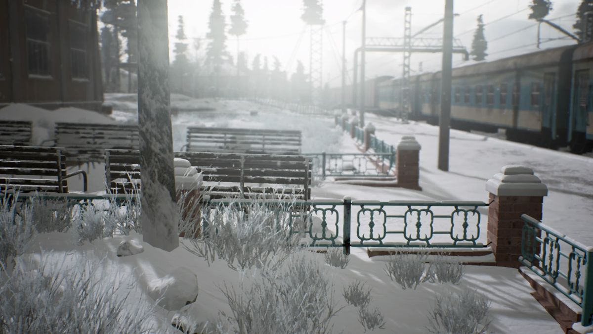 Kholat (PlayStation 4) screenshot: You can zoom in on the scene which helps you look at something distant or focus more clearly on something close by