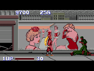 The Ninja Warriors (SEGA CD) screenshot: What a lovely painting