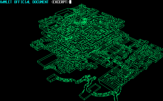 Hamlet (PC-98) screenshot: Plan of Hamlet