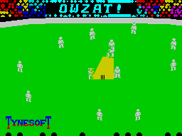 Ian Botham's Test Match (ZX Spectrum) screenshot: A dismissal appeal
