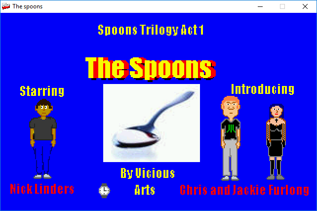 The Spoons (Windows) screenshot: Title screen